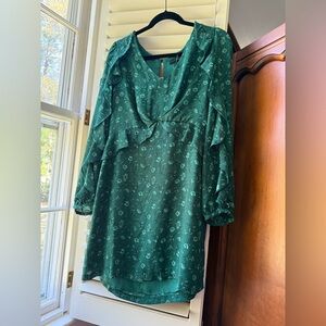 Forest Lily Size 10 Green Floral Dress